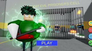 🔒DEKU PRISON RUN OBBY FIRST PERSON! #roblox