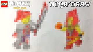 Ninja-Draw 45 минут (Джордана VS Вайлдфайр) LEGO Ninjago Dragons Rising