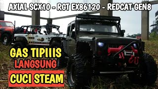 Cuci Steam Rc Car Axial scx10 - Rgt ex86120 - Redcat Gen8