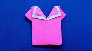 Cara Membuat Baju dari Kertas | Origami Shirt | Paper Clothes