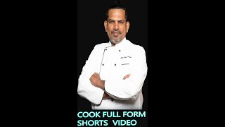 COOK FULL FORM INTRO VIDEO/chef madras murali/#shorts