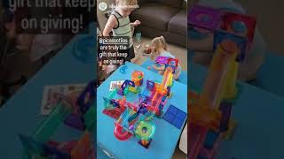 PicassoTiles PicassoToys Fun Time Magnetic Tiles Marble Run Track Kids Activities Educational Toys