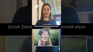 👧🏻 Zehra Güneş'ten çocukluğuna mesaj! #zehragunes #fanatik #shorts