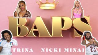 BARBIE AND CINDERELLA 😍❤️😍❤️ Trina “BAPS" Ft. Nicki Minaj (REACTION)