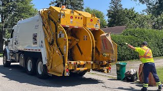 Western Star Split Leach Rear Loader Garbage Truck Packing Yard Waste + Org