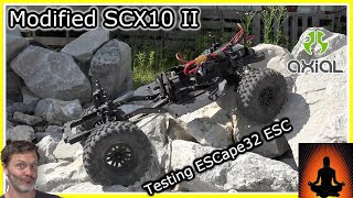 WiFi RC? Testing the New ESCape32 ESC with John Robert! SCX10 II Hits the Rocks