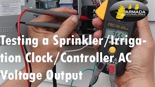 How to Test a Sprinkler or Irrigation Clock/Controller's AC Voltage Output at each station.