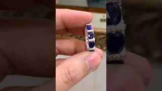 Beautiful blue sapphire Ring 😍 customized ring