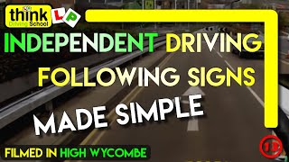 Independent Driving in High Wycombe Following M40 Signs @ Think Driving School