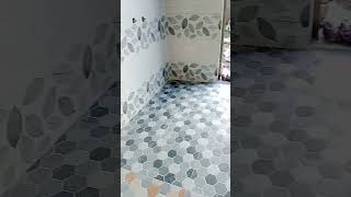 bathroom toilet tiles design short video # #youtubevideo #tile #shortvideo #viralvideo #bathroom