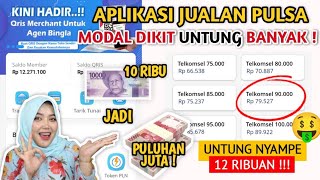 MODAL 10 RB JADI PULUHAN JUTA !! REKOMENDASI APLIKASI JUALAN PULSA TERMURAH 2024 !