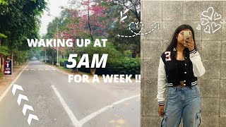 Waking Up At 5am Everyday For A Week | *not so typical* days in my Life | College Fest Prep