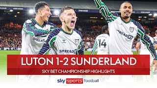 Sunderland extend lead at top! 📈 | Luton 1-2 Sunderland | EFL highlights