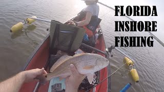 NOCATEE RED FISH - Inshore fishing from the upgraded old canoe with artificial baits