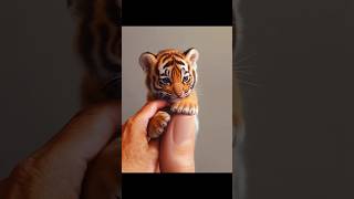 Cutest little Tiger #cuteanimals #ai #minianimals #babyanimals #tinyanimals #aianimals #tiger