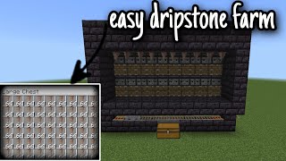 Minecraft : easy dripstone farm