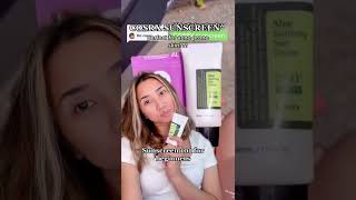 COSRX SUNSCREEN REVIEW FOR ACNE PRONE SKIN | shorts