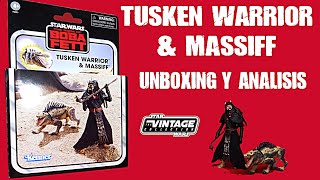 Tusken Warrior & Massiff  Unboxing y Analisis .Vintage Colecction