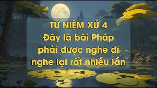 Tứ Niệm Xứ 4 - Đây là bài Pháp phải được nghe đi nghe lại rất nhiều lần - TT Thích Chân Quang