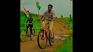 Tiranga on cyclell#shorts#indendenceday#tiranga#cyclestunt