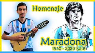 La mano de Dios (Mandolin version) #tutorial #Diego #10 #Maradona