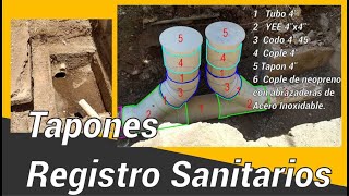 TAPÓN REGISTRO SANITARIO PASO A PASO