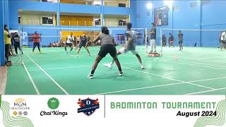 Mixed Doubles Match 9 | Badminton Tournament | Chai Kings #chennai