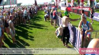 Gareth's Gun Goers 31 Perth Nissan BRW Corporate Triathlon Series 2011