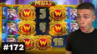 Wanted Dead or a Wild BONUS PAYING & GREAT SETUP on Hand of Midas - AyeZee Stream Highlights #172