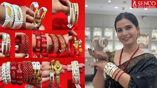 Senco gold and diamonds| Huge collection of gold sankha pola bangles with price & weight| Bandhano