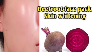 Beetroot face pack for skin whitening!! Get brightening skin using homemade face pack!! #short