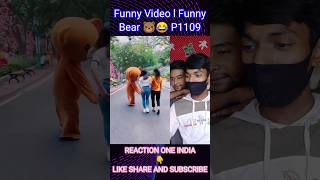 how to Funny Video l Funny Bear 🐻😂 P1109 public reaction #shorts #shortvideo#youtubeshorts#reaction