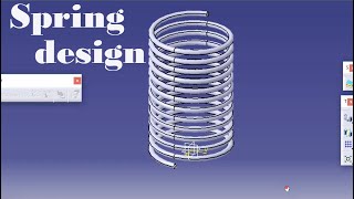 Spring Design in CATIA V5 | Helical Spring Design | Design of Tension Spring