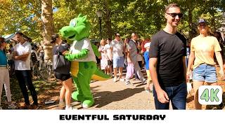 Festival of Health and Open Kitchen in Ljubljana - Pony Rides, Dancing Dragon, Kayaking - 4K Tour