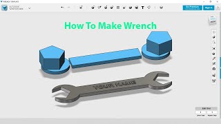 3D Wrench |  How To Make Wrench Model in 3D