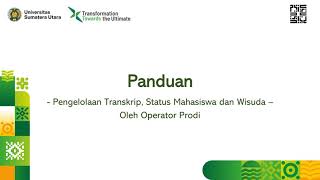 [ Sistem Informasi Akademik ] - Panduan Operator Prodi Menu Wisuda