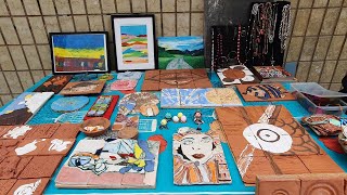 Mercado artístico de los talleres creativos de Fekoor Ocio