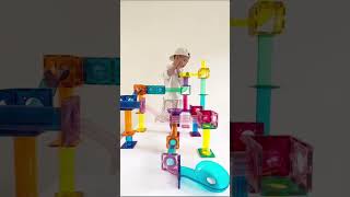 PicassoTiles PicassoToys Fun Time Magnetic Tiles Marble Run Kids Activities Montessori Play Ideas