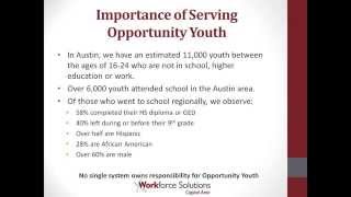 Serving Out of School Youth Under WIOA: A Community Partnership Approach