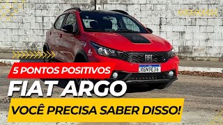 FIAT ARGO Trekking 1.3: Cinco pontos POSITIVOS sobre ele: Espaçoso, custo-benefício, consumo e mais!