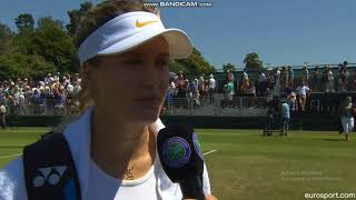 Genie Bouchard On Court Interview - Wimbledon Qualifying