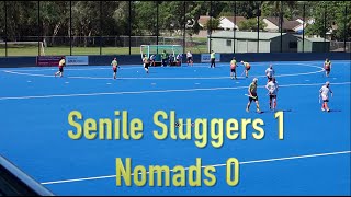 Sluggers 1 Nomads 0. Mens over 50 hockey. Gold Coast Hockey Centre.