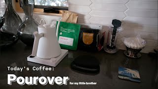 Coffee Lofi: Making a Pourover for my little brother