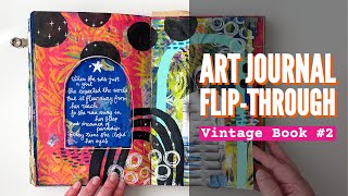 Flip-through vintage book art journal II (circa 2010-now)