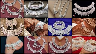 Silver Payal Designs Dulhan 2024/ Trending Payal Designs