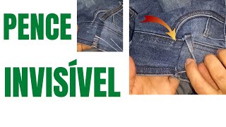 PENCE NO CÓS DE CALÇA JEANS/ PENCE NO PASSANTE DO JEANS. #costura  #pence #pontoinvisivel