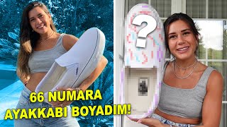 66 NUMARA AYAKKABI BOYADIM! | Kendi Kendime