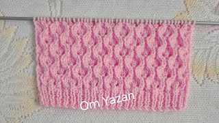 @قناةOm Yazan TriKu crochet#تريكو غرزة سهلة وبسيطة للمبتدئين للملبوسات والكوفيات شرح  مكتوب بالعربي