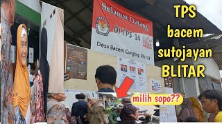 Inilah Penampakan Pemilu di TPS BACEM Sutojayan BLITAR!! pemilu 2024