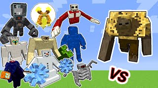 Mutant Husk Vs. Various Bosses in Minecraft